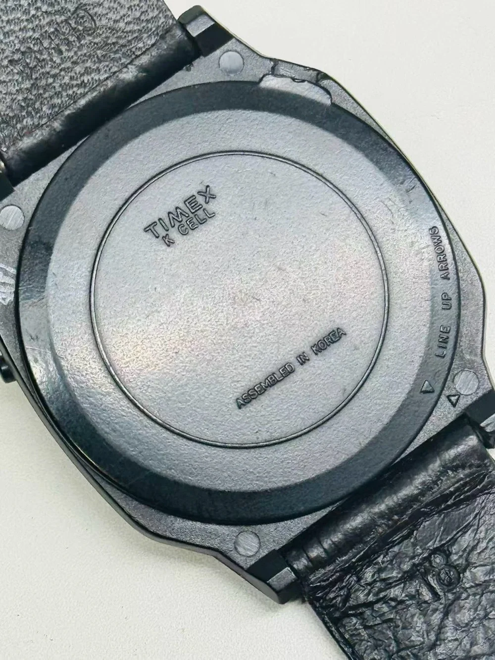 Vintage Timex Quartz LCD Digital Men Watch Black 35mm New Battery Working